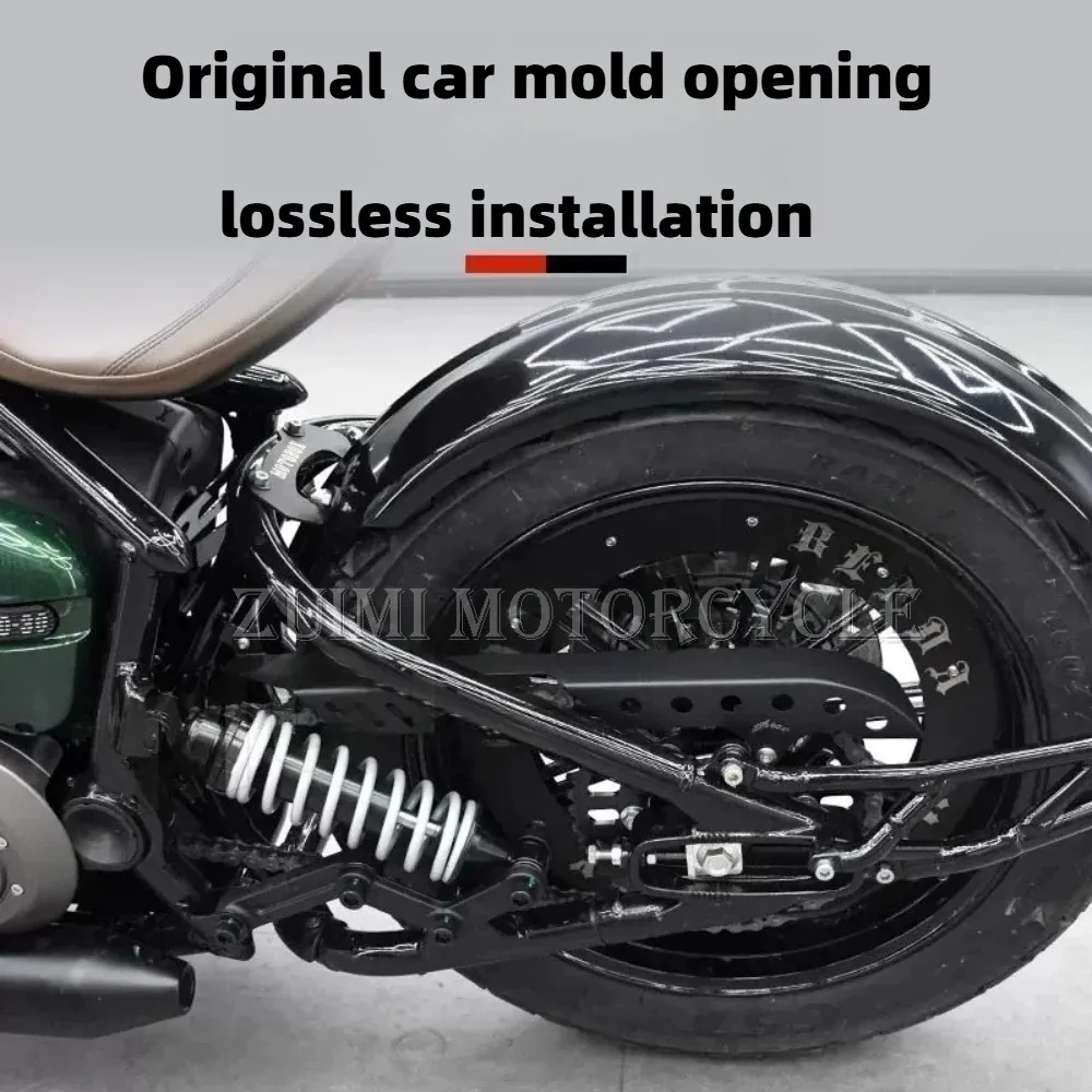 Stainless steel chain cover, retro tooth tray box protective cover,  For Benda Napoleonbob 250 modification accessories