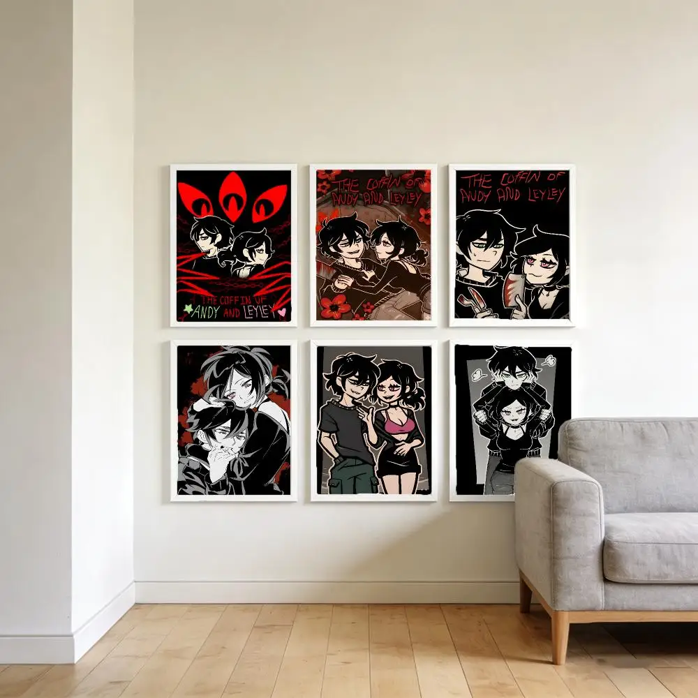 Dark Indie A-Andy And Leyley Poster Elegant Home Artwork Collection & Trendy Interior Decor