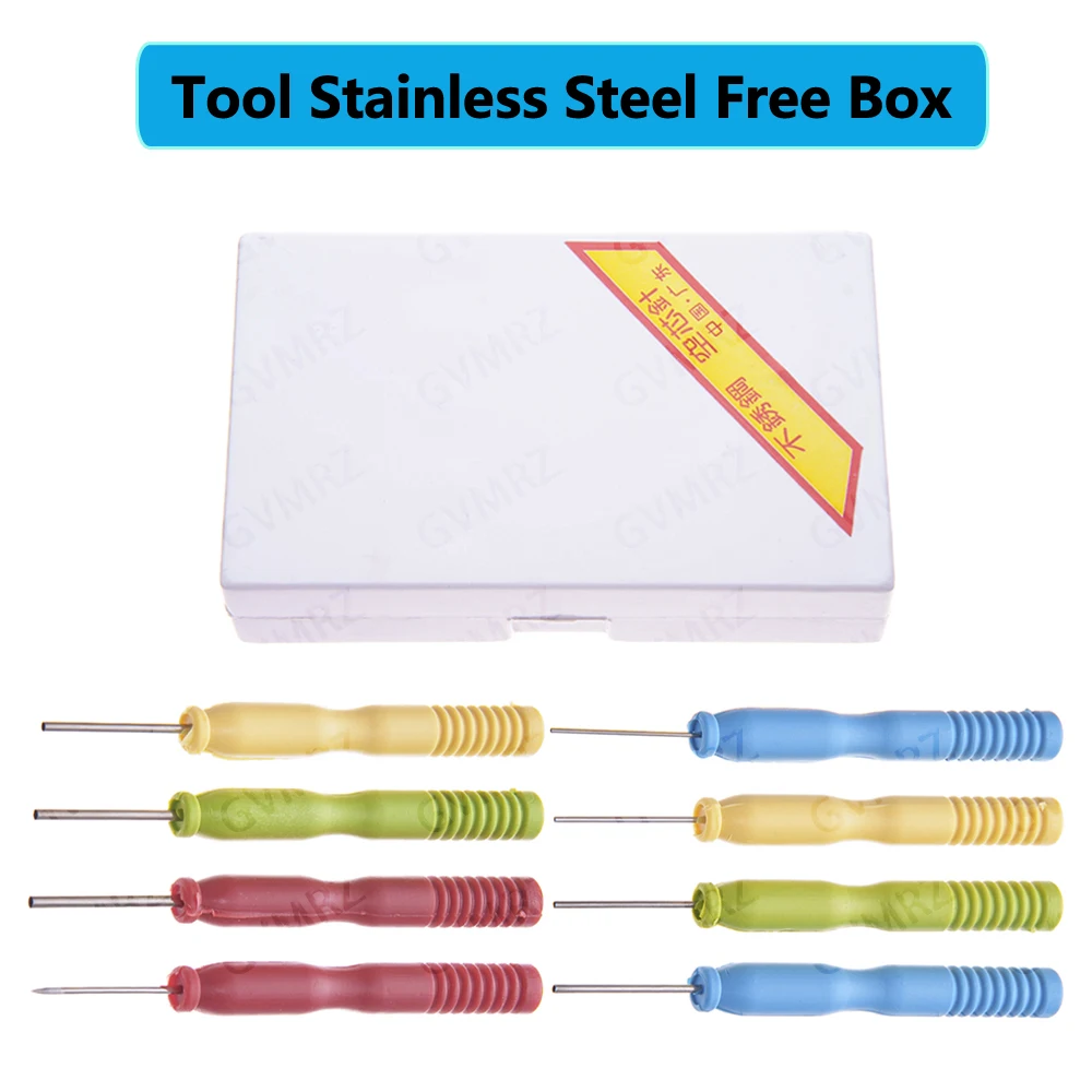 8PCS/Set Hollow Needles Desoldering Tool Electronic Components Stainless Steel Free Box Electronic Components  Stainless