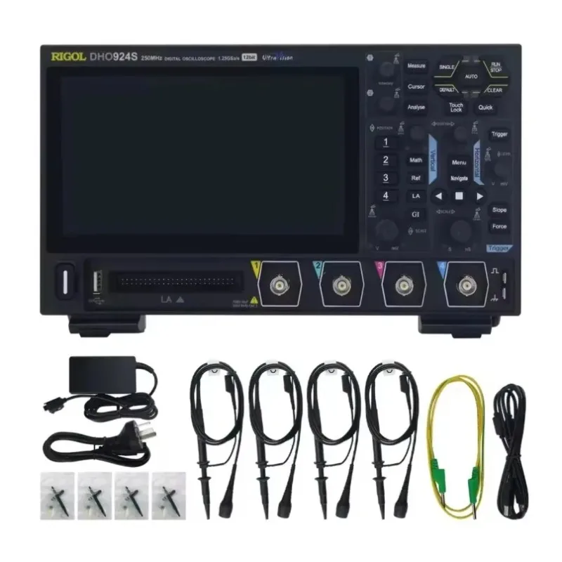 1pc New RIGOL DHO924S In Stock 4 Channels 250MHz 12-Bit Digital Oscilloscope Built-in 25MHz AFG DHO900 Series Original Box