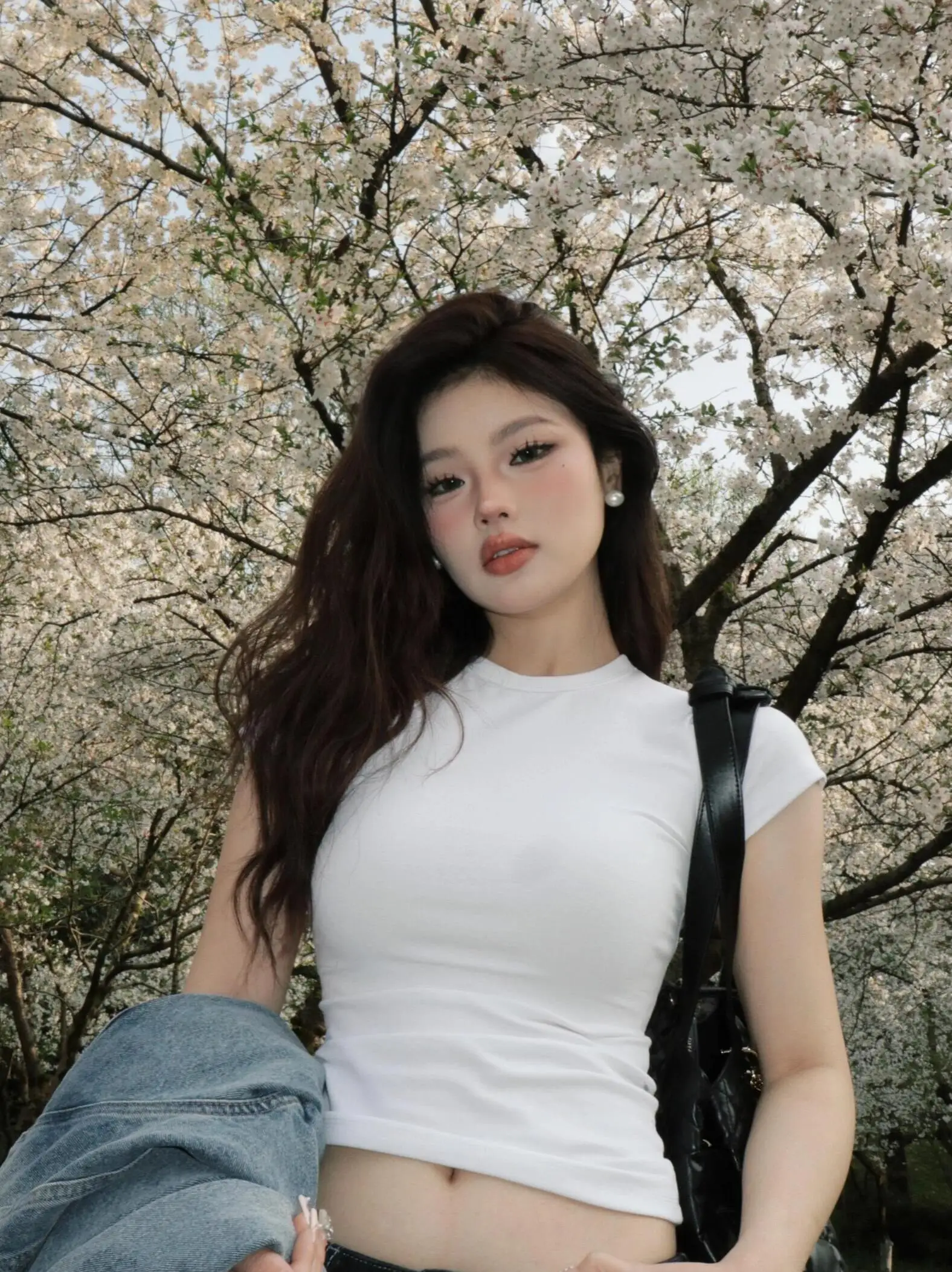 Eng anliegendes T-Shirt mit Rundhalsausschnitt für den Sommer, Hot Girl Unterwäsche, Oberteil in Übergröße, süßes, schmales, figurbetontes, weißes T-Shirt