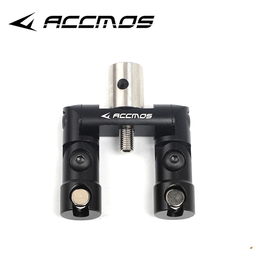 ACCMOS Single Double Side V-Bar Mount Adjustable Quick Disconnect Bow Rod Stabilizer For Compound Bow Accessories