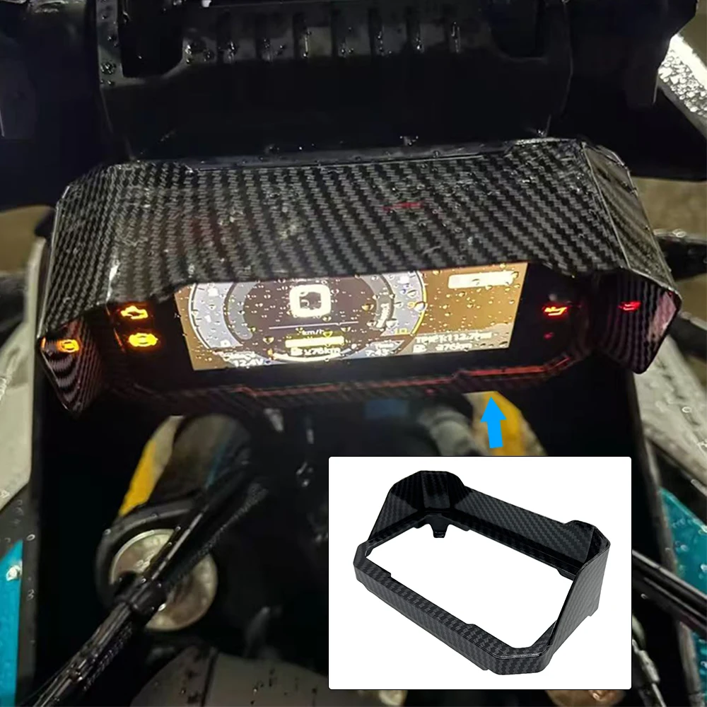 NEU Carbon-Sonnenblende Instrumentenschutzkappe passend für CFMOTO 450MT 450 MT 2024-2026 700MT /ADV 2025 Motorradabdeckung Schutzteile