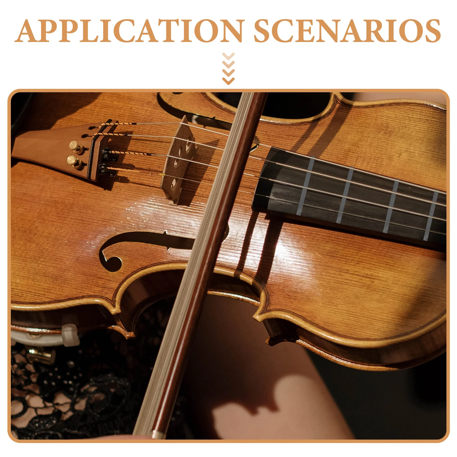 

5pcs 5 Rolls Violin Finger String Board Stickers Fretboard Note Accessories Adhesive Tape for Beginners Students Teachers