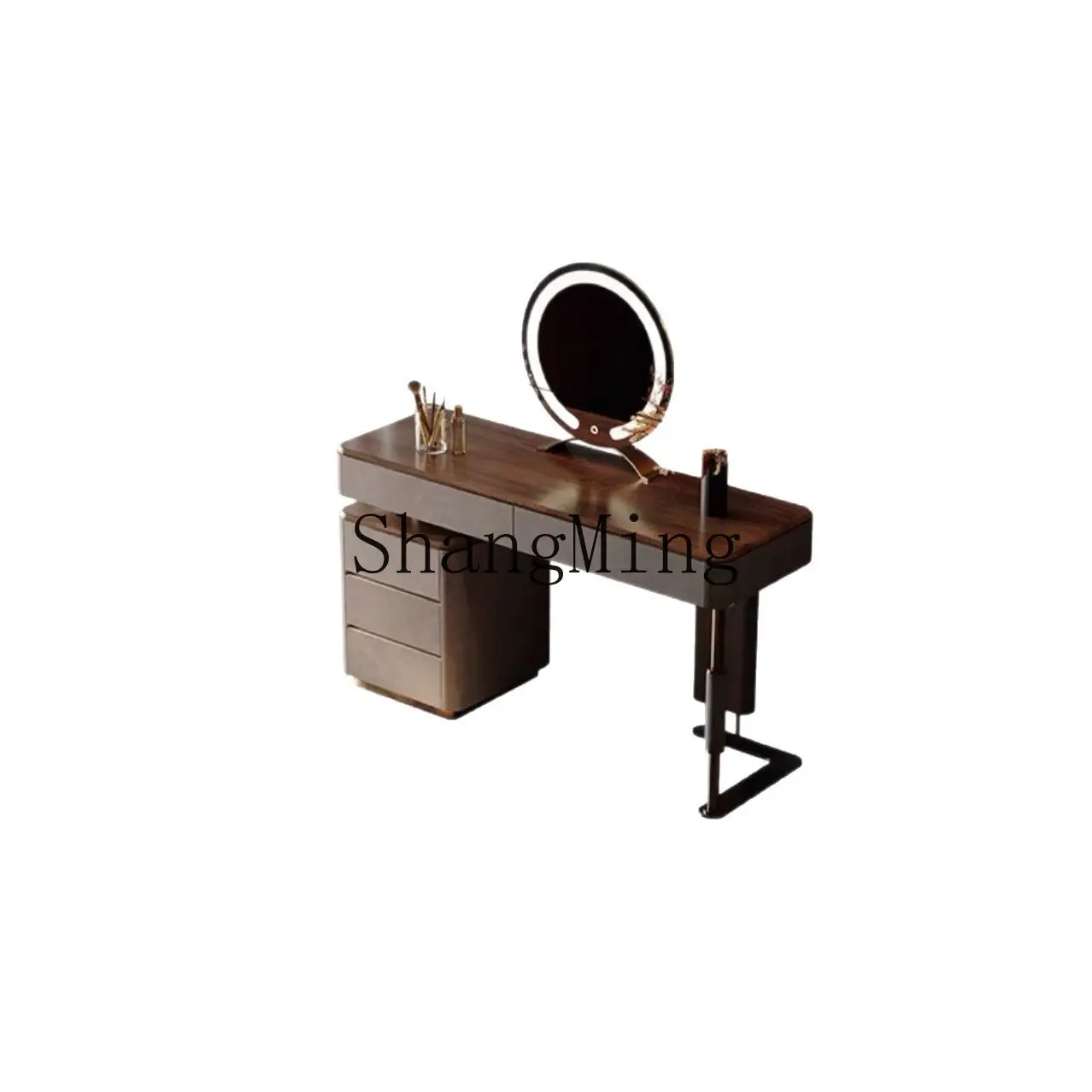 

DSA bedroom dresser light luxury high-end bedside table new modern all solid wood
