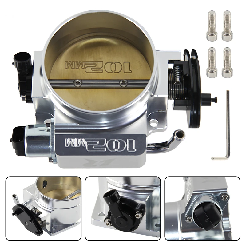 102MM Throttle Body+TPS IAC Fit For Chevy GM Gen III LS1 LS2 LS3 LS6 LS7 SX LS LSX Aluminum