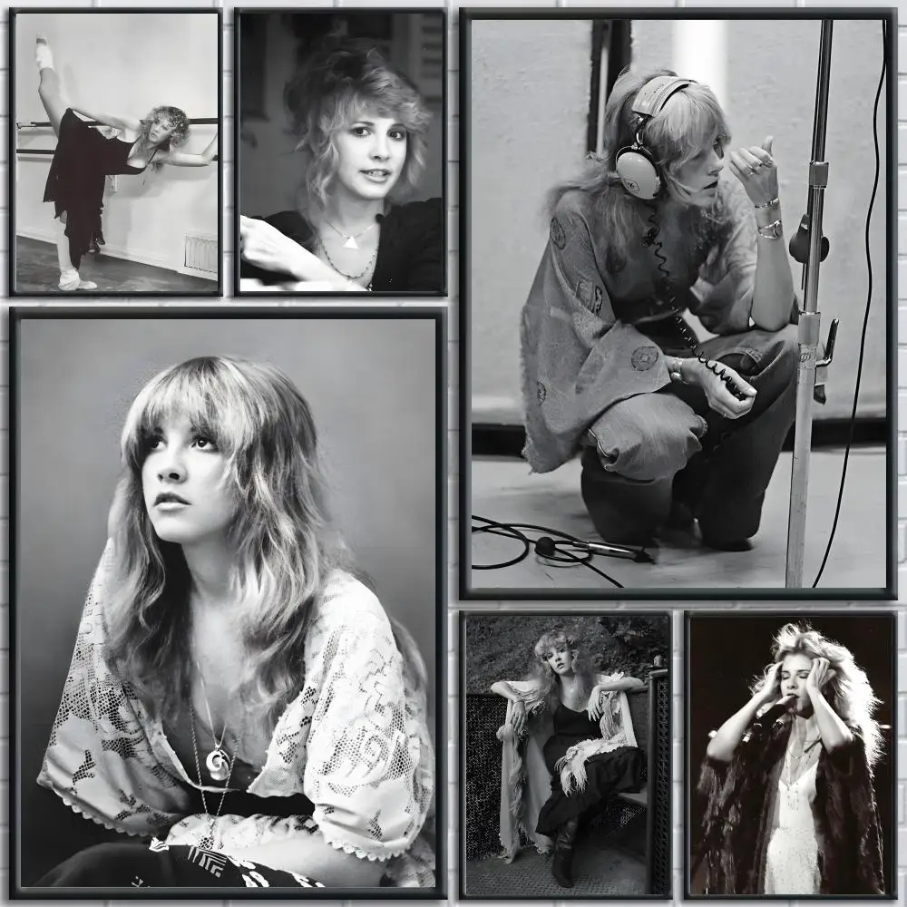 S-stevie Nicks Painting Calligraphy Wall Art Canvas Poster Premium Home Decor Print for Living Room Bedroom
