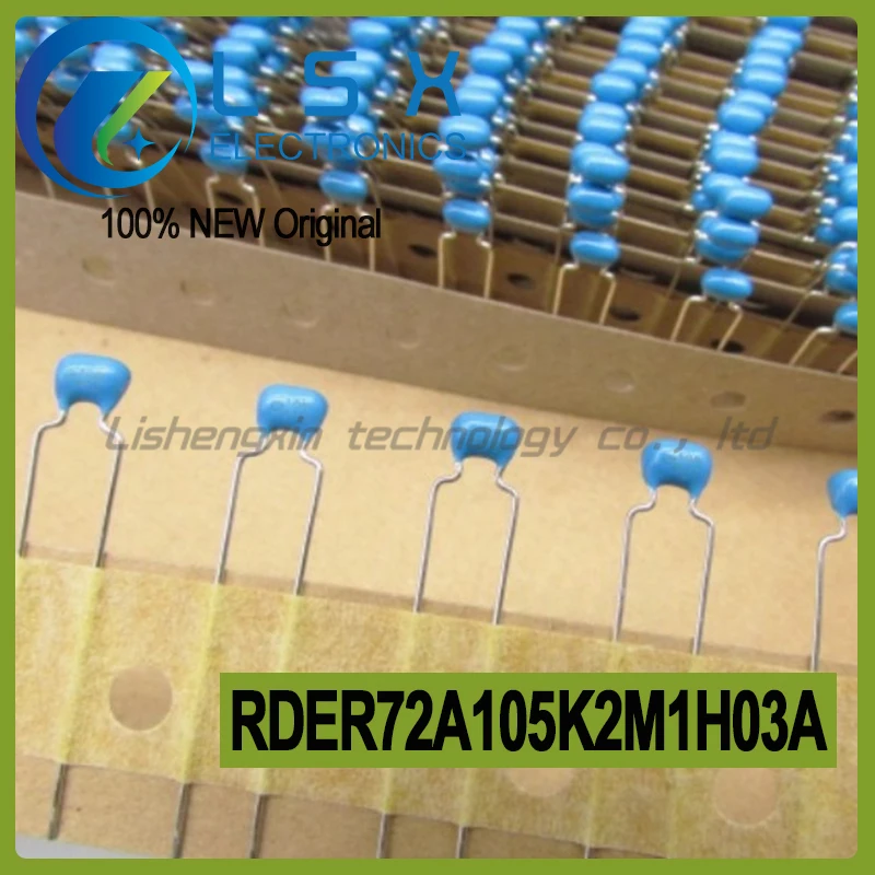

10pcs 100V1UF 105K1C X7R RDER72A105K2M1H03A Ceramic monolithic capacitor, brand new and original