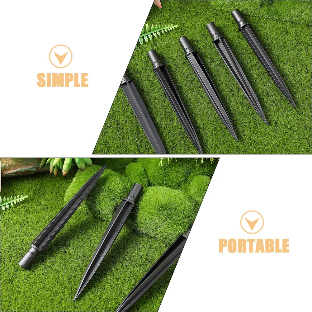 15 szt. Plastikowe szpilki do wbijania w ziemię, wzmocnione, zamienne szpilki do lamp solarnych do ogrodu, ścieżki, patio, lamp obrysowych, plastikowe kolce