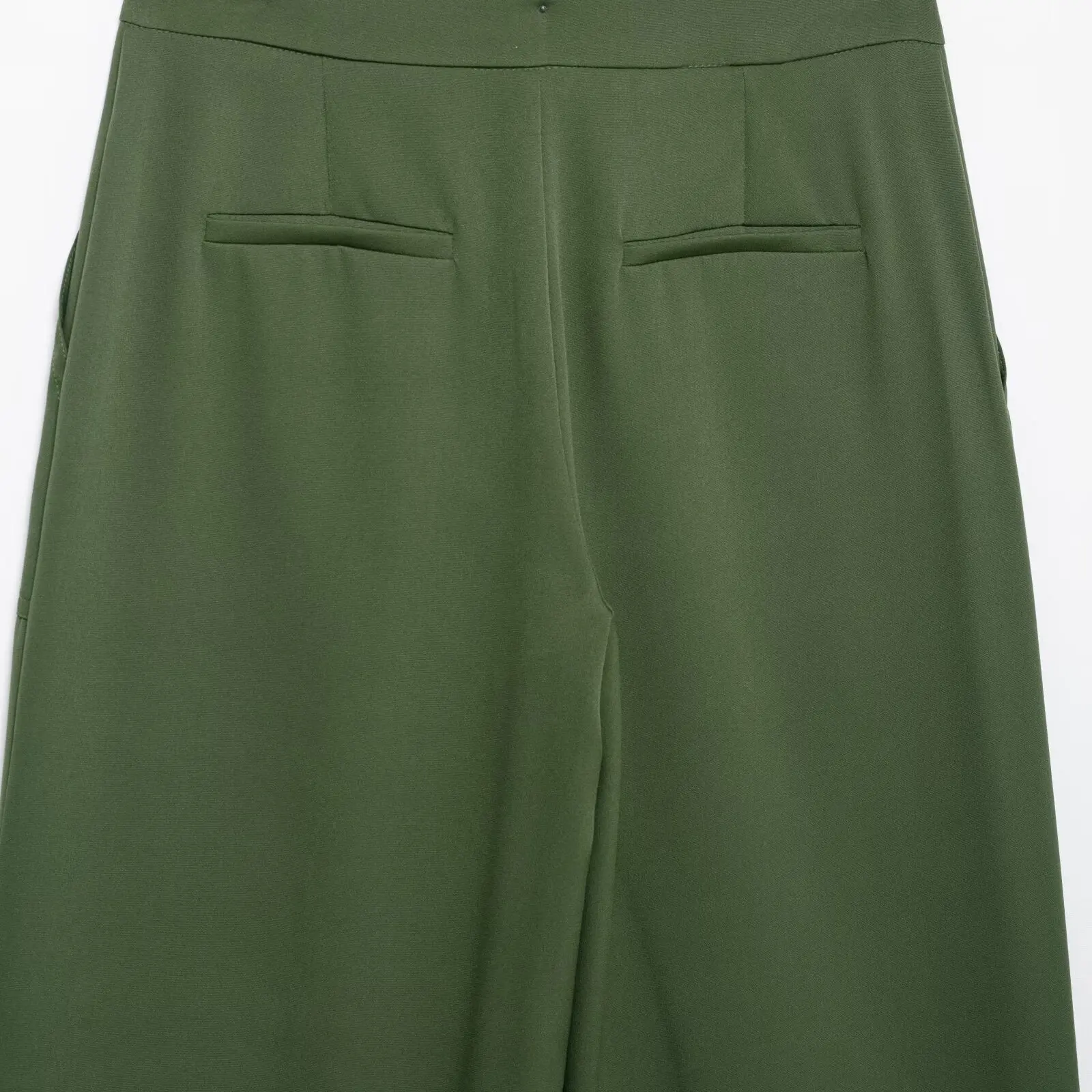 JNLEAOG Pantaloni lunghi con risvolto Faionable per donna Primavera New Sle Casual Loose Fit Fibra di poliestere l Cerniera in vita