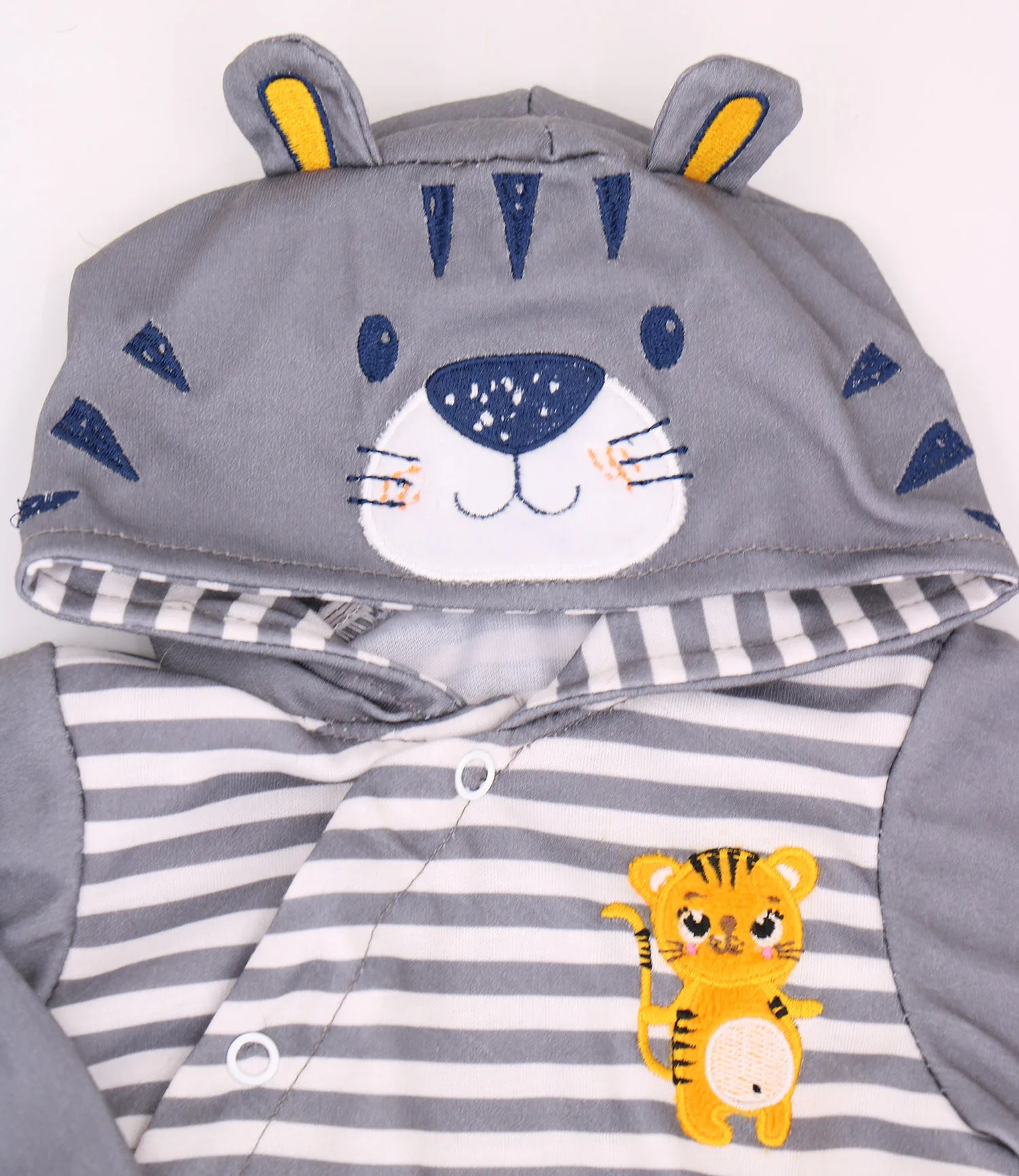 Vestiti per bambole Ying Huan Mei, vestito da piccola tigre, adatto per neonati rinati da 20-22 pollici, grigio e bianco