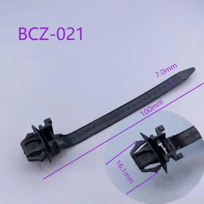 Vehicle Self-locking Cable Ties for Toyota Honda Mazda Car Chassis Wire Harness Retainer Clip Push Mount Nylon Zip Tie