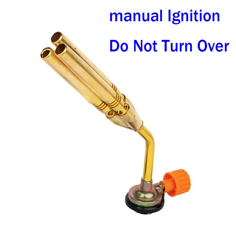 Outdoor Camping Butane Burner Gas Flame Pure Copper Torch Barbecue Pig Hair Barbecue Portable Welding Gun Welding Equipment