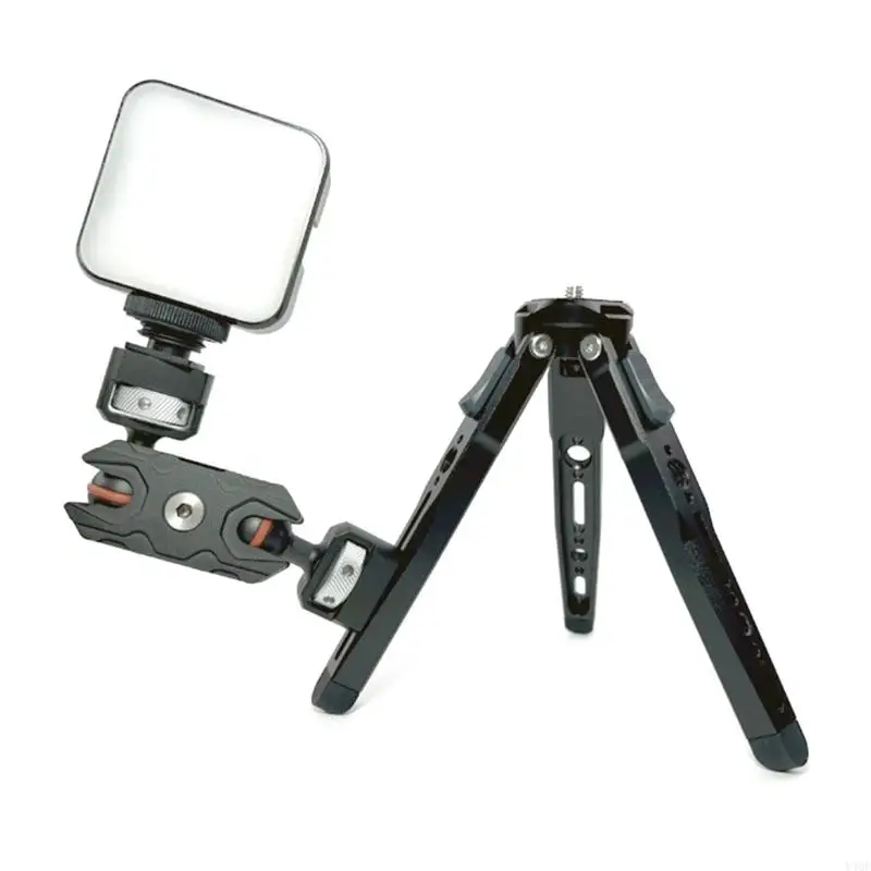 Y4QF Portable Cellphone Tripod for Camera Phone Phone Holder Action Camera Adapter Stable Grip Portable Recording Accessories