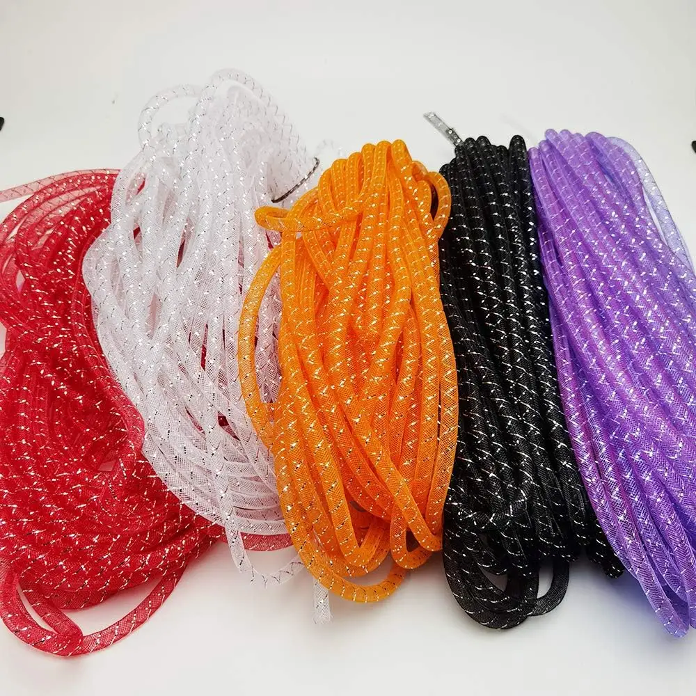 20 Yards Netzrohr-Bänder für Kleidung, DIY-Bastelarbeiten, Hochzeiten, Partys, Armbänder, Haarspangen, Krinoline-Dekoration, leere Netzrohre – Detail 2