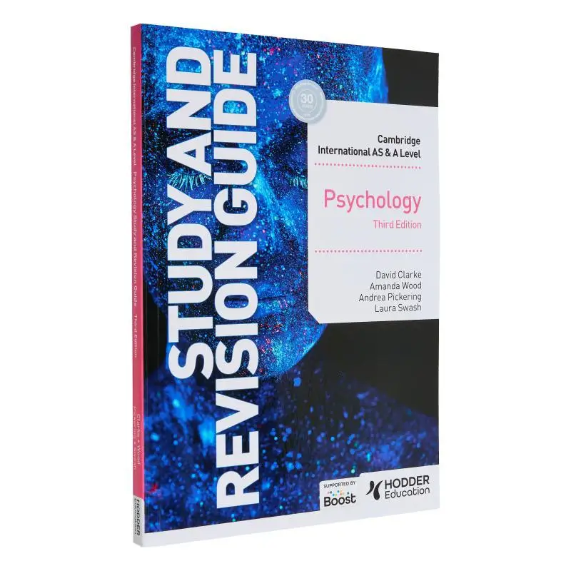 Cambridge International ASA Level Psychology Study And Revision Guide Third Edition Clarke David Hodder 9781398344433 Book
