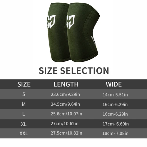 Imagen 2 del producto Rodilleras de compresión para hombre y mujer, Protector de neopreno para gimnasio, baloncesto, entrenamiento de fuerza cruzada en cuclillas