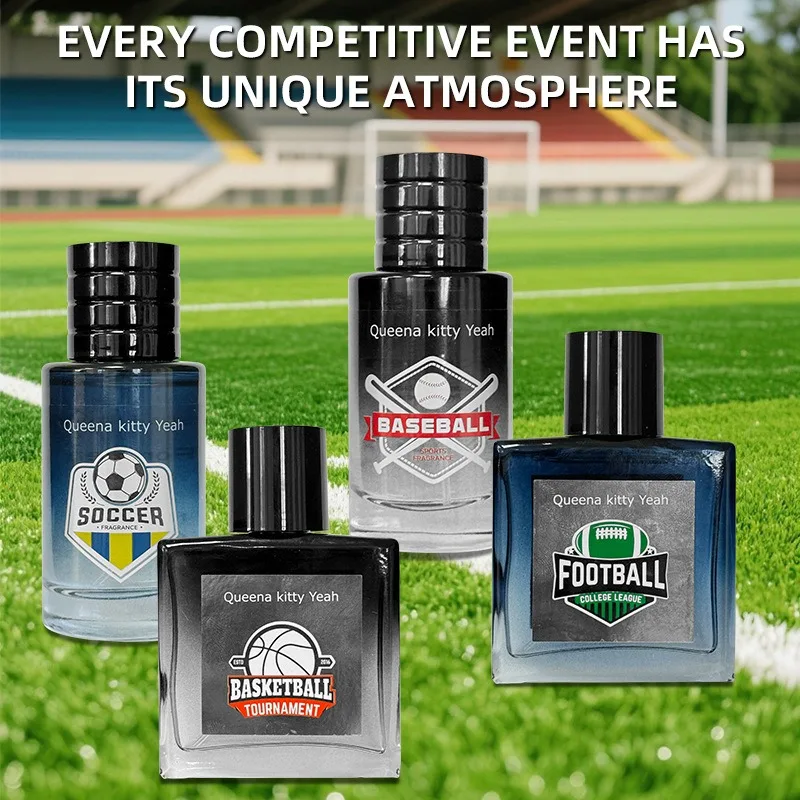 100ML Men Sport Perfume Eau De Parfum Long Lasting Fresh Masculine Fragrance Football Basketball Baseball Rugby Collection