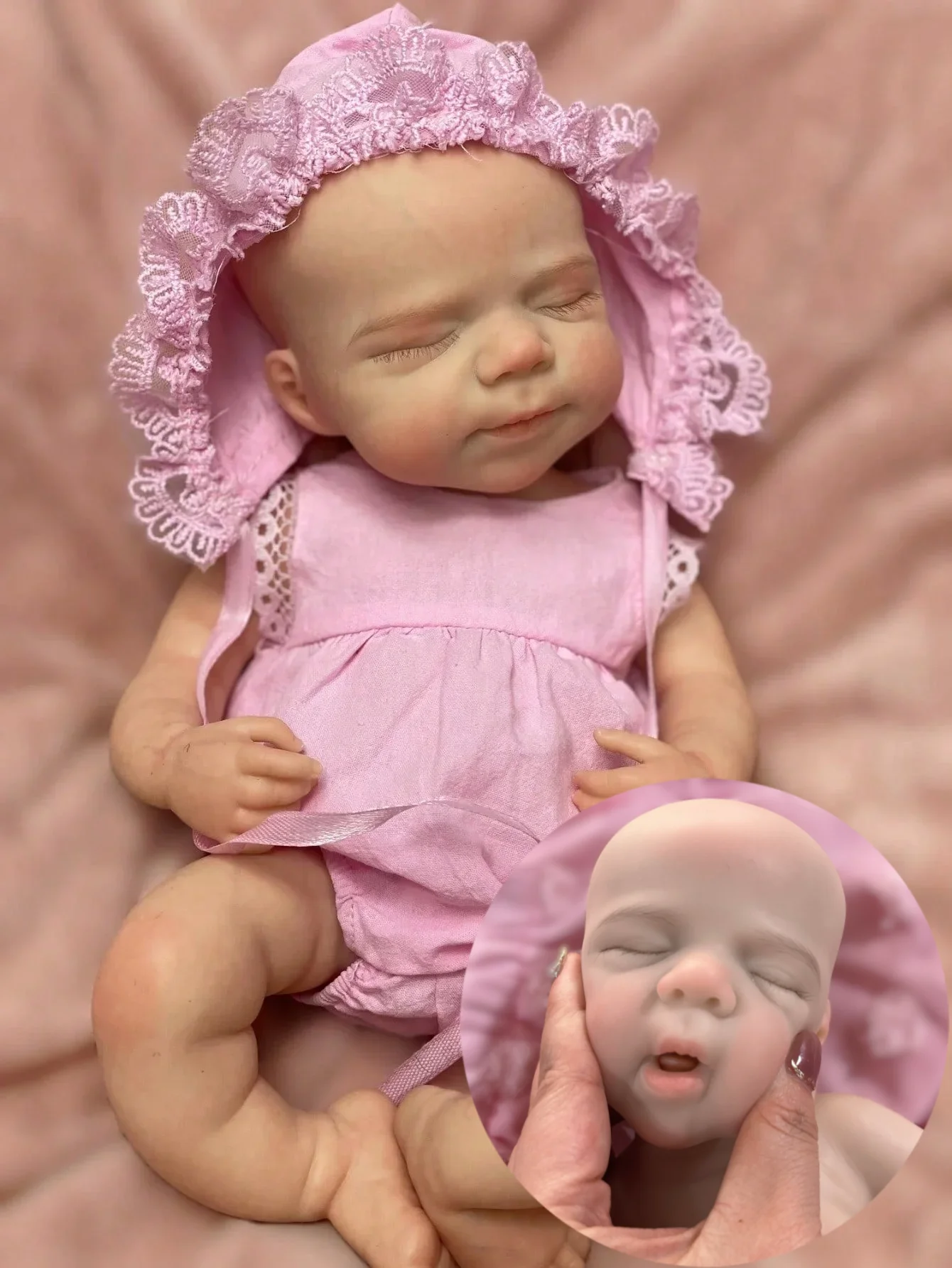 13 Inch Pascale Silicone Bebe Newborn Doll Can Open Mouth 3D Painted Skin Lifelike Soft Touch Lovely Toys For Collection