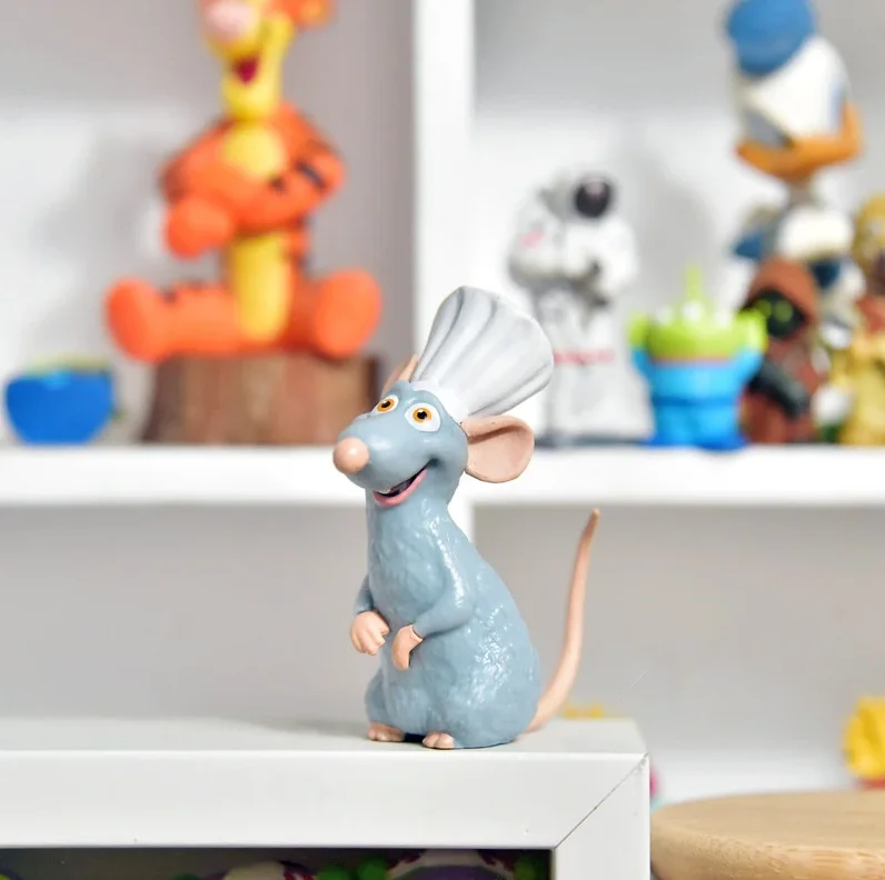 Disney Ratatouille Simulation Remy Mouse 6cm Action Figure Decoration Figurine Toy Model For Kids Gifts