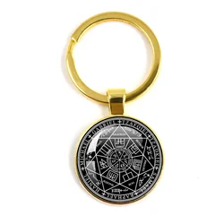 Book of Revelation Seal of Seven Archangels Medal Keychain Michael Gabriel Christianity Rune Pendant Protection Amulet Gift
