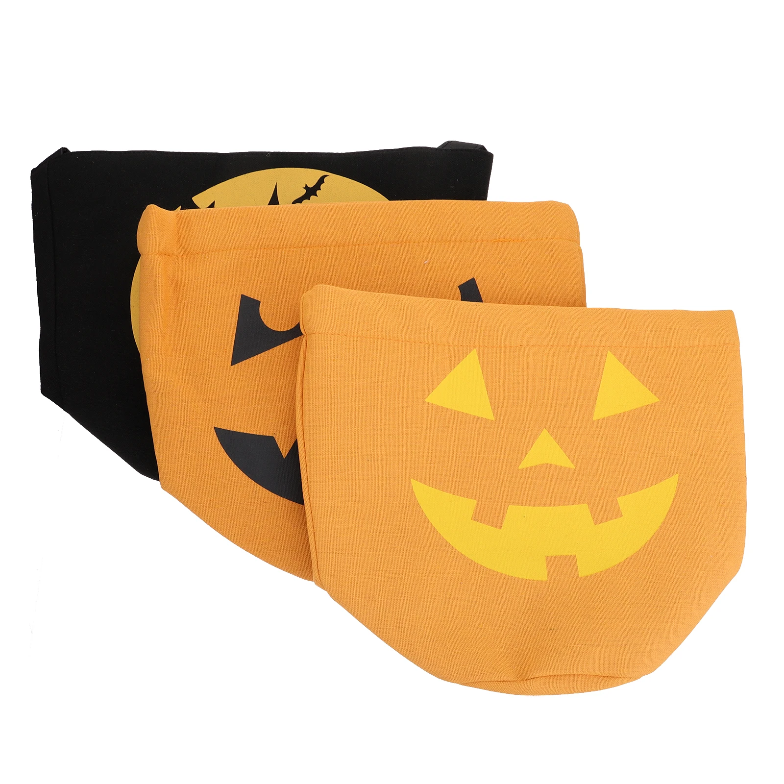 

3 Pcs Autumn Halloween Candy Bag Handbag Goodie Fillers for Kids Cloth Felt Gift