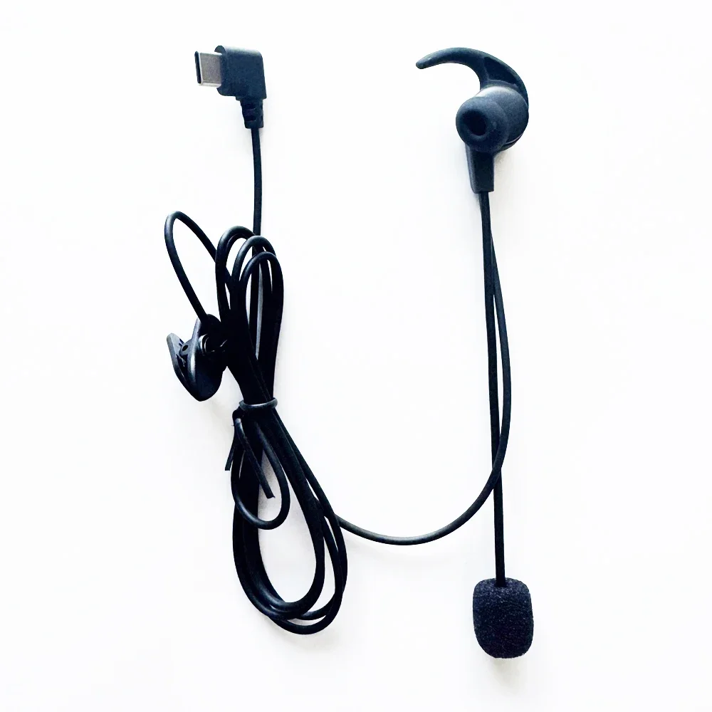 Ejeas v4 plus,v6 pro用のインイヤーサッカーヘッドセット,タイプC hifi,Bluetoothインターホン,オートバイヘルメット