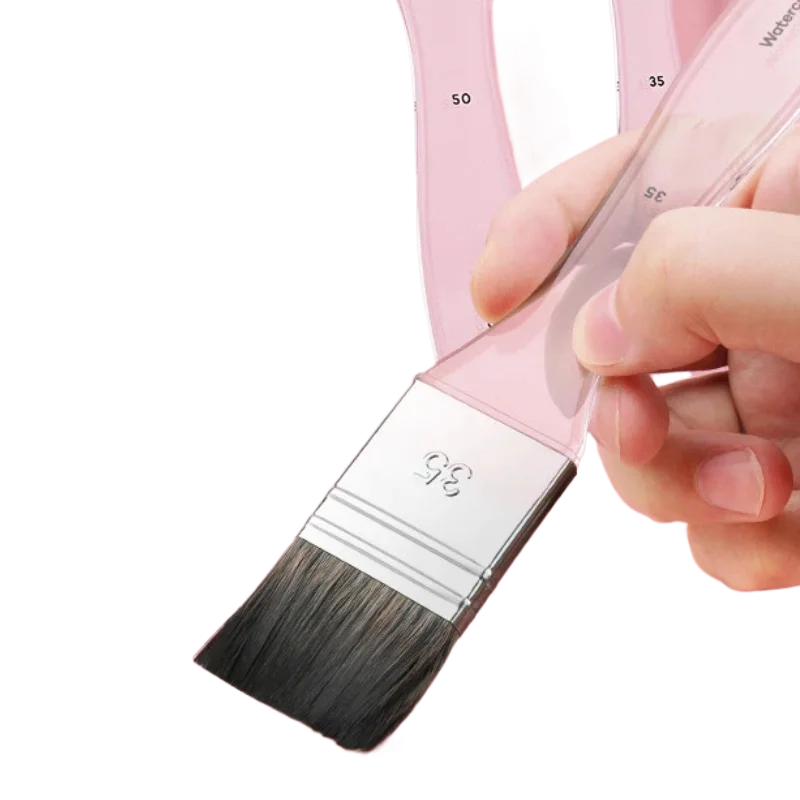 

Squirrel Mixed Hair Paint Brushes Strong Water Absorption Watercolor and Gouache Brushes Transparent Brush Handle Art Supplies