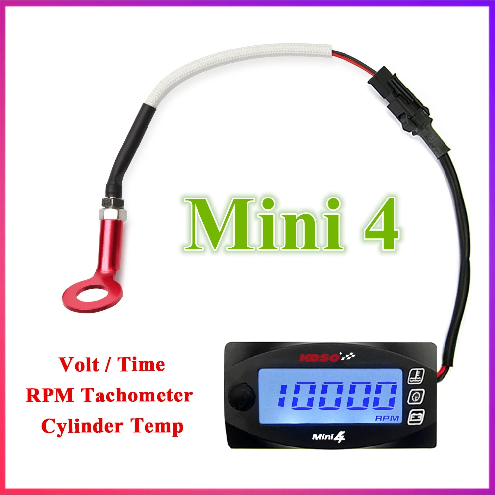 koso motos tachometer motorcycle voltmeter cylinder head temperature Time For cb500x nmax125 XMAX250 300 NMAX CB 400