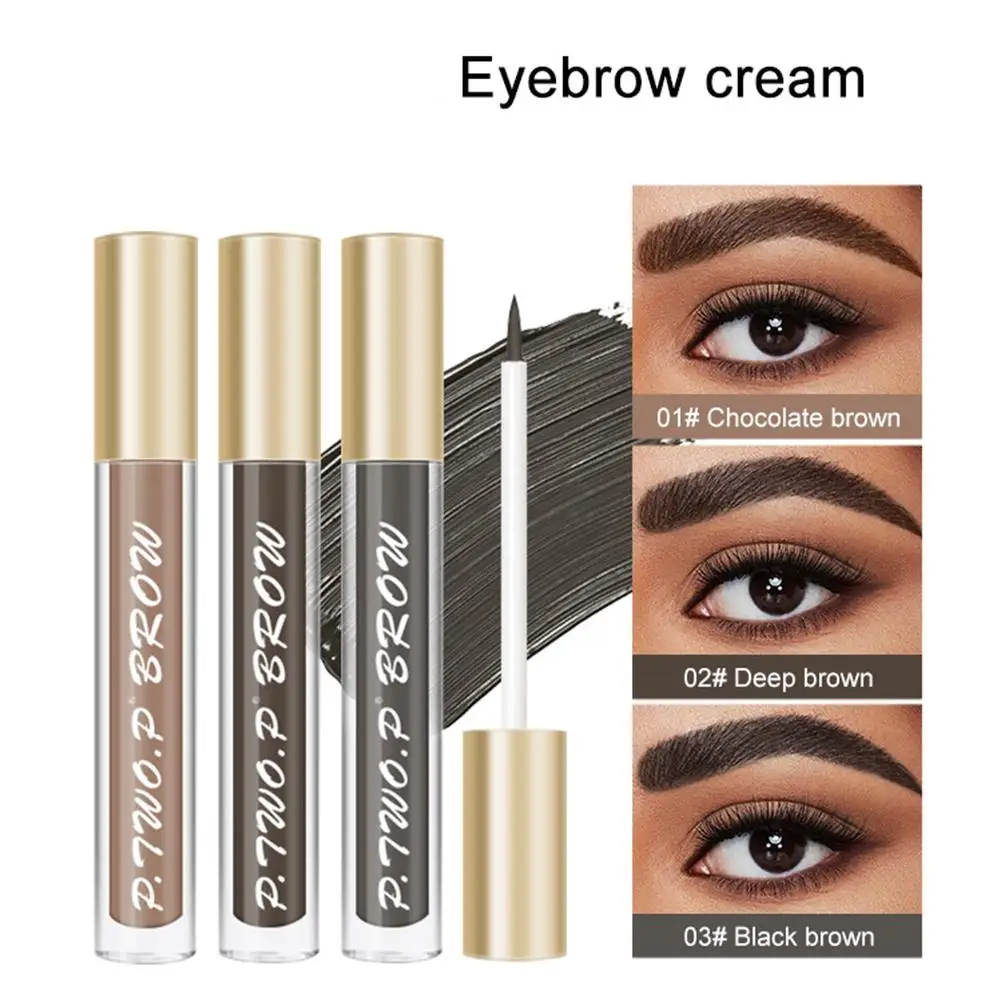 Eyebrow Gel Cream Waterproof Eyebrow Tattoo Shadow Makeup Tint Eyebrow Pen Eyebrow Long Lasting Eye Makeup Cosmetic O0u8