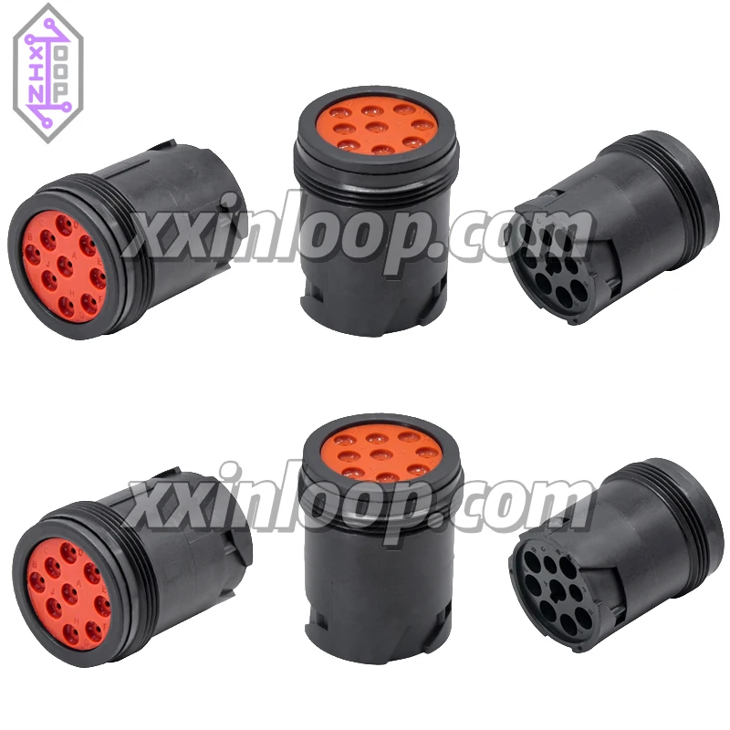 

HD14-9-1939P HD1491939P 9-контактный разъем J1939 (гнездо) в корпусе IP68, водонепроницаемый, замена для диагностического жгута проводов грузовиков