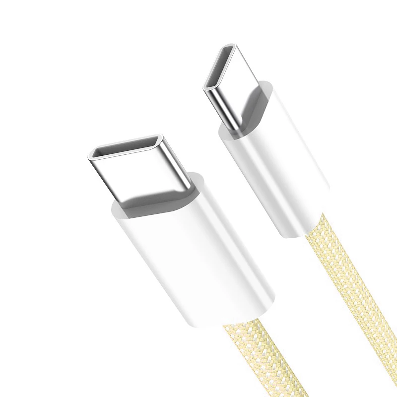 PD 60 W Typ C zu Typ C Farbe Kabel Für iphone 15 15pro Schnelle Lade Für Xiaomi Samsung Huawei Typ C Weben Kabel 1M 2M 3M – Detail 12