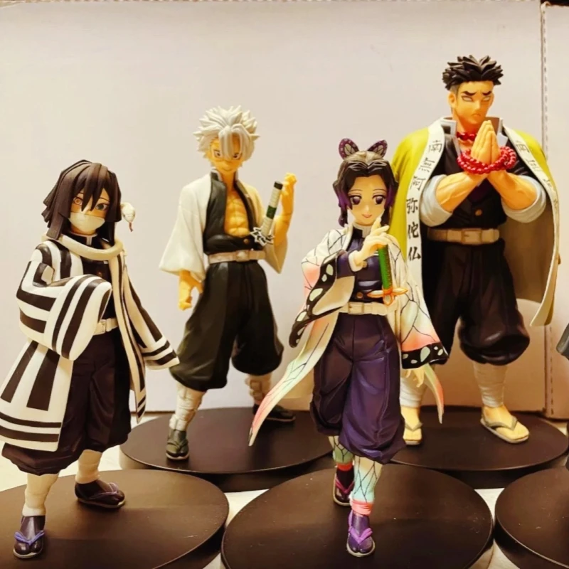 

Hot Sale Bandai Genuine Demon Slayer Tripping Equipment Nine Pillars Enmu Tomioka Giyuu Landscape Handmade Anime Figure Toy Gift