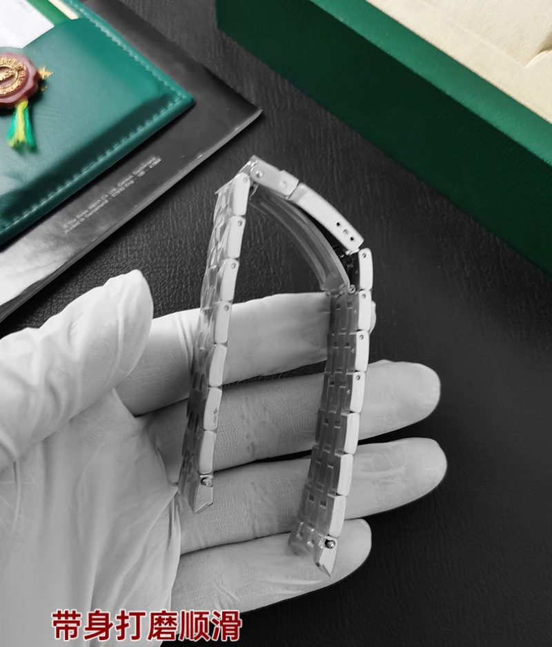 FUYIJIA 남성 맞춤형 T-iss-ot T067 오리지널 시계 밴드, 곡선 인터페이스, 316L 스테인리스 스틸 스트랩, 안전 버클 팔찌, 19mm