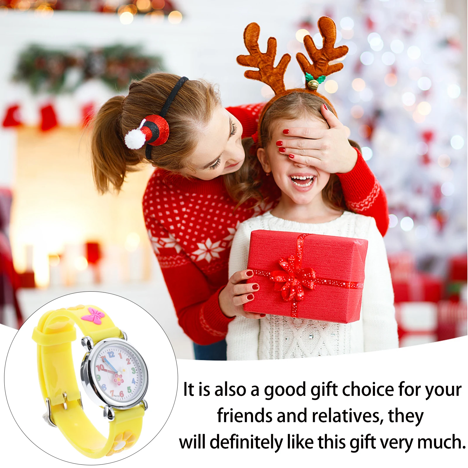 

Cartoon Kids Watch Silicone Children Wrist Watches Toddler Student Lovely Flower Pattern Adjustable Soft Comfort Practical