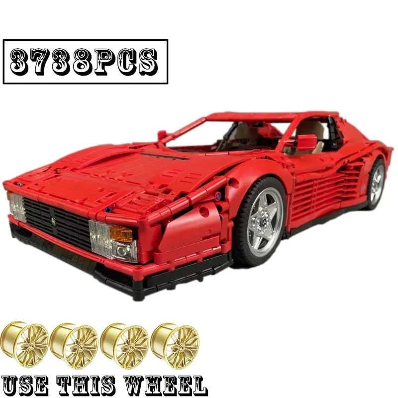 الجديد في المخزون 3738 قطعة نموذج السيارة الخارقة التقنيات تناسب MOC-98925 نموذج رودسترز اللبنات الطوب لعب هدايا عيد الميلاد للأطفال #2