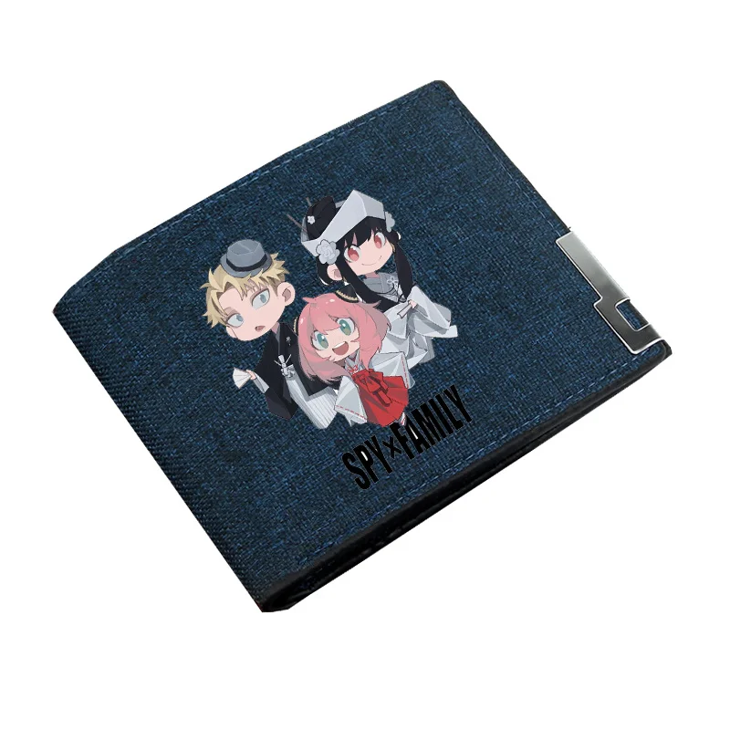 Boy Gril Cartoon Coin Purse  Anime Game SPY×FAMILY Wallet Teenager Canvas Wallet Casual Cash Holder Bi-Fold Short Wallet