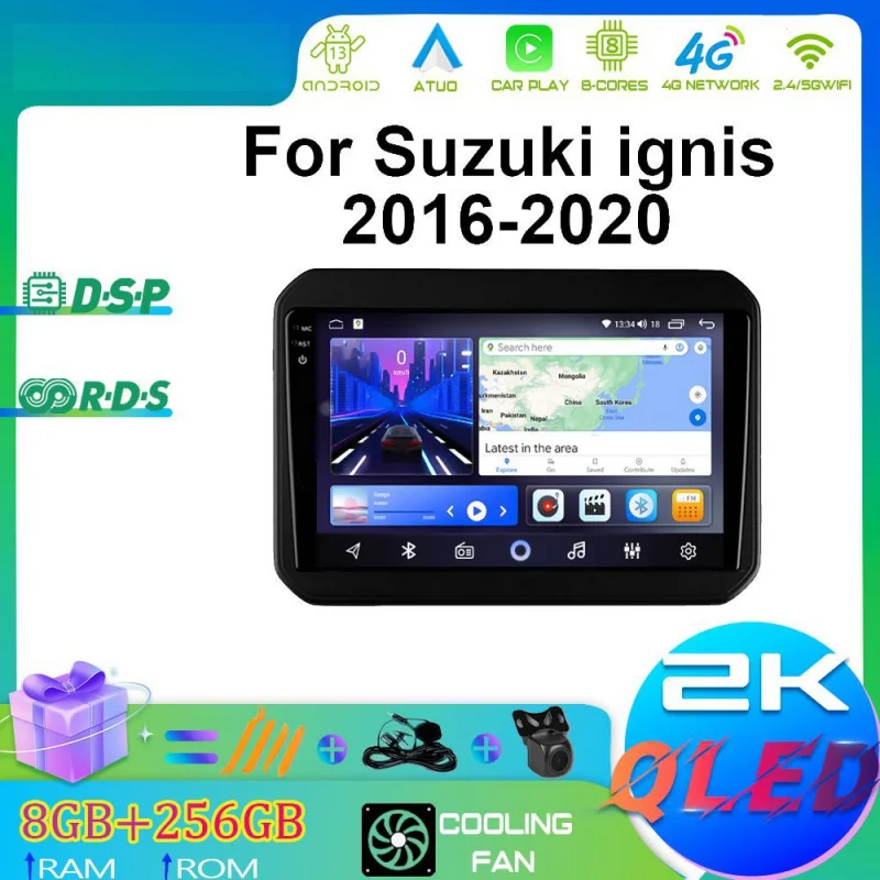 

For Suzuki ignis 16-20 Car Multimedia Player Android Car Player GPS WIFI Carplay 4G Car Radio Navigation Stereo Car Electronic