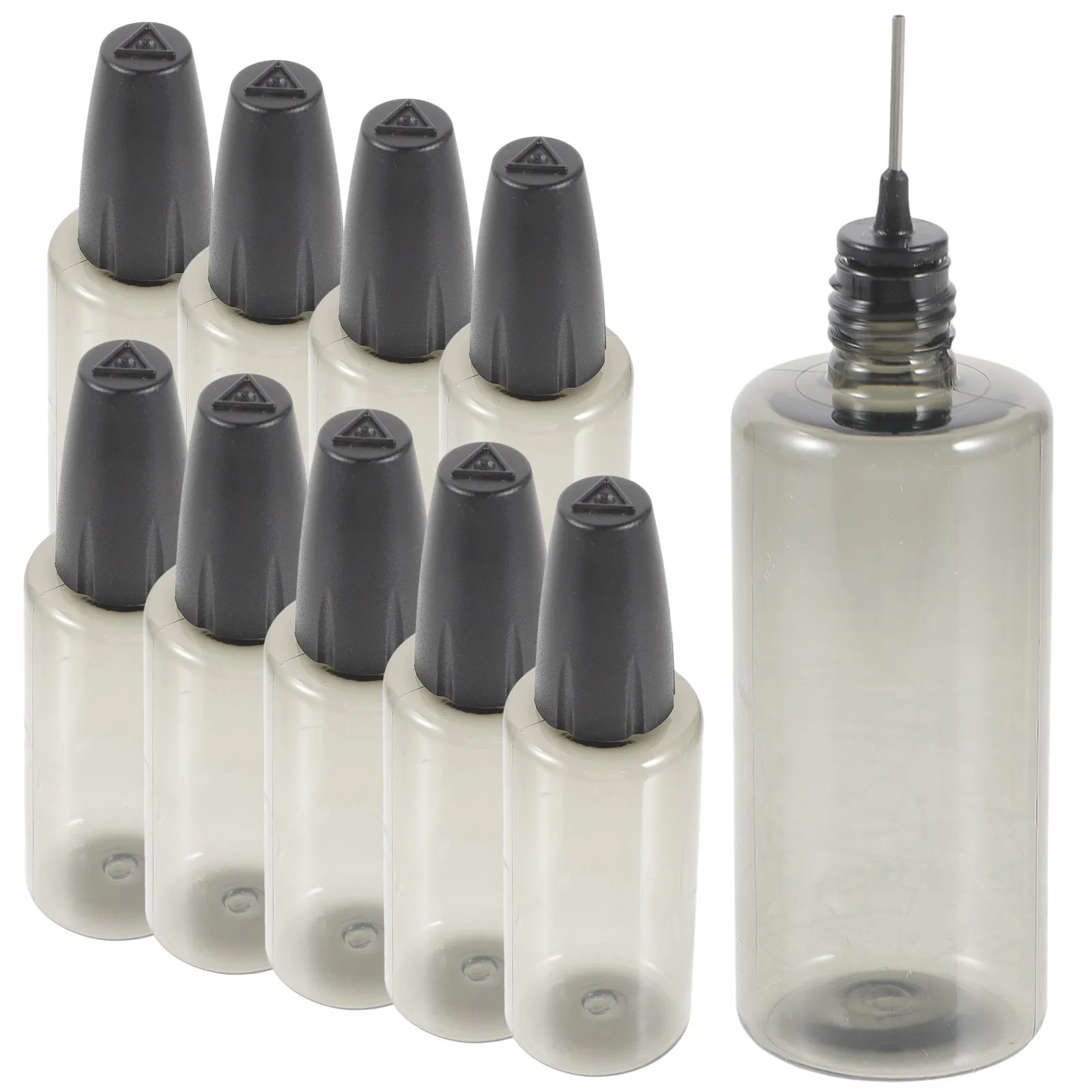 

10Pcs Needle Tip Glue Applicator Bottles Plastic Squeeze Bottles for Precise Oil Lubricant and Craft Application