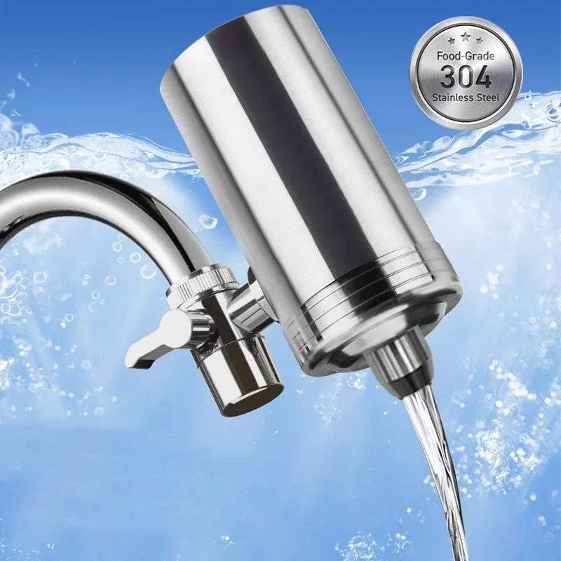 Stainless Steel Faucet Water Purifier, Tap Water Purifier, Ceramic Filter Element Water Purifier Accessories, Kitchen Filter