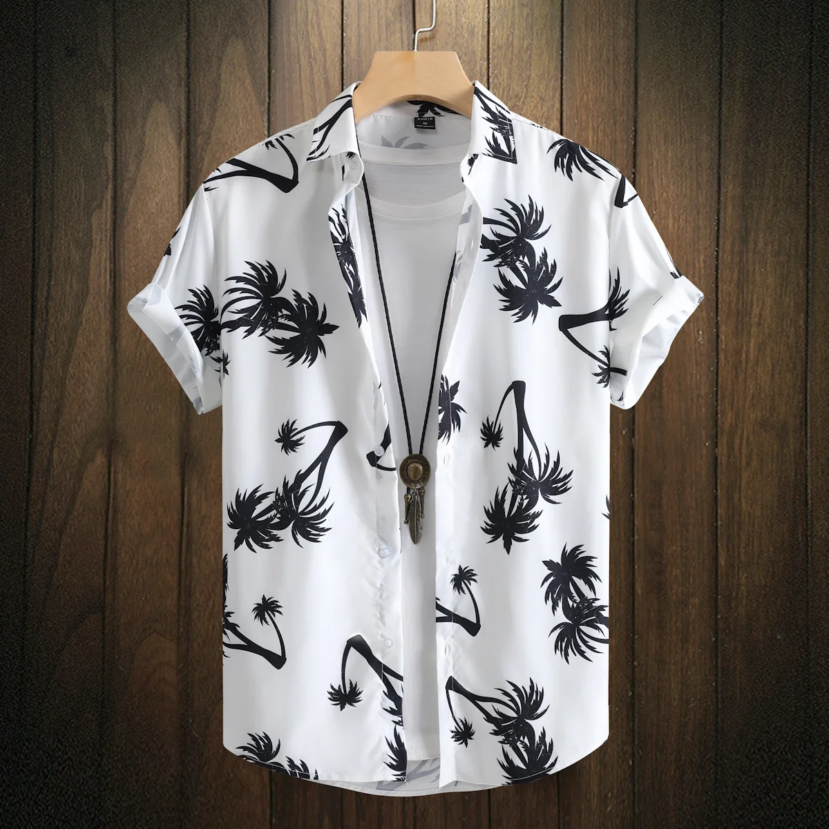 

Black Pink Floral Print Beach Aloha Shirts Men Camisa Masculina 2023 Summer Casual Short Sleeve Hawaiian Shirt Men Party Clothes