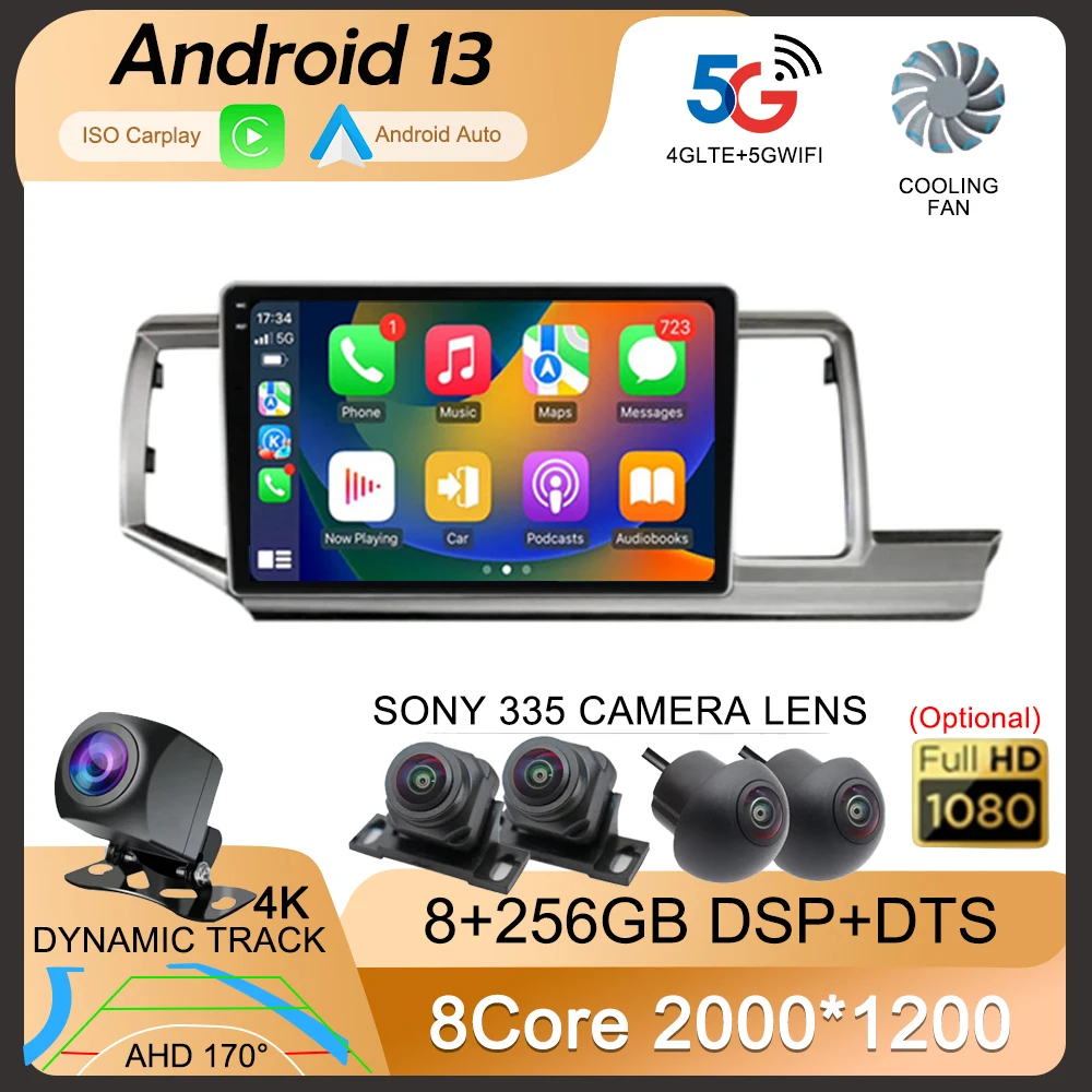 

Android 13 For Honda STEPWGN 2009-2015 Car Radio QLED Navigation GPS Carplay Multimedia Player Auto Stereo 360 Camera WIFI+4G BT
