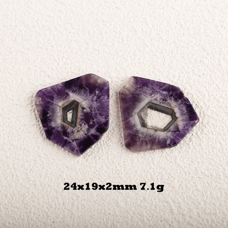 Natural Amethyst Freedom Shape Earrings Beads For Jewelry Making , Fashion DIY Earring Semiprecious Stone Jewelry Earring