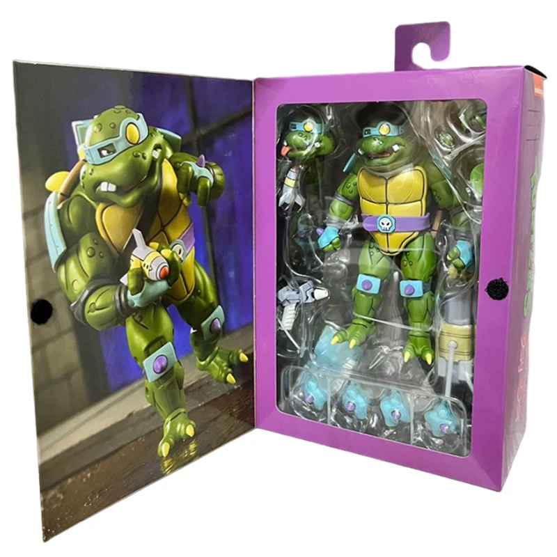 

Фигурка ниндзя NECA 54379 TMNT из аниме, фигурки Черепашки-ниндзя для подростков, игрушки, модель 7 дюймов, украшение, периферийный подарок для детей, оригинал