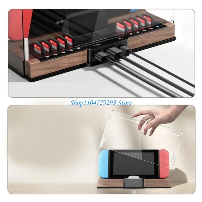 

Y2GD Docking Station Support 4K Output Dock with 10 Game Card Slot