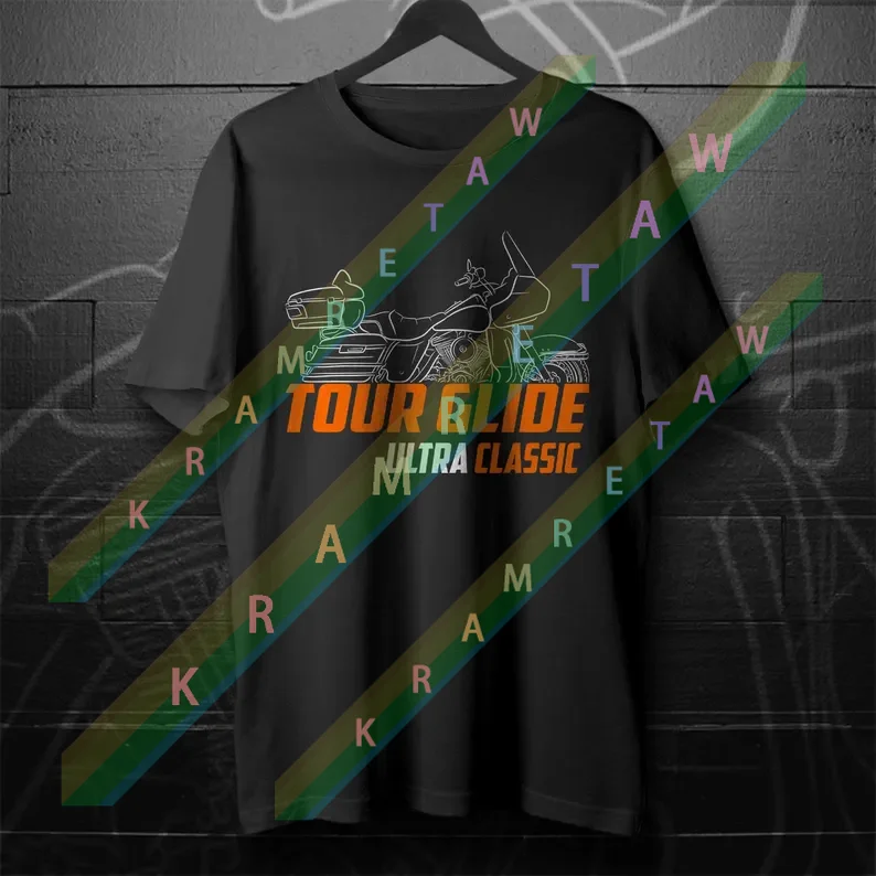 

New summer Harleys FLTCU Ultra Classic Tour Glide Motorbike Enthusiast T-shirt Summer 100% Cotton Davidsons Streetwear