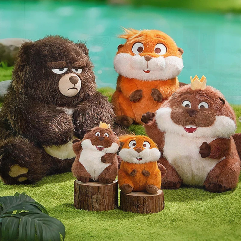 

Cute Movie Plush Doll Set, Grumpy Bear & Happy Otters, Soft Stuffed Toys, Perfect Birthday Gift for Fans, Kids & Animal Lovers