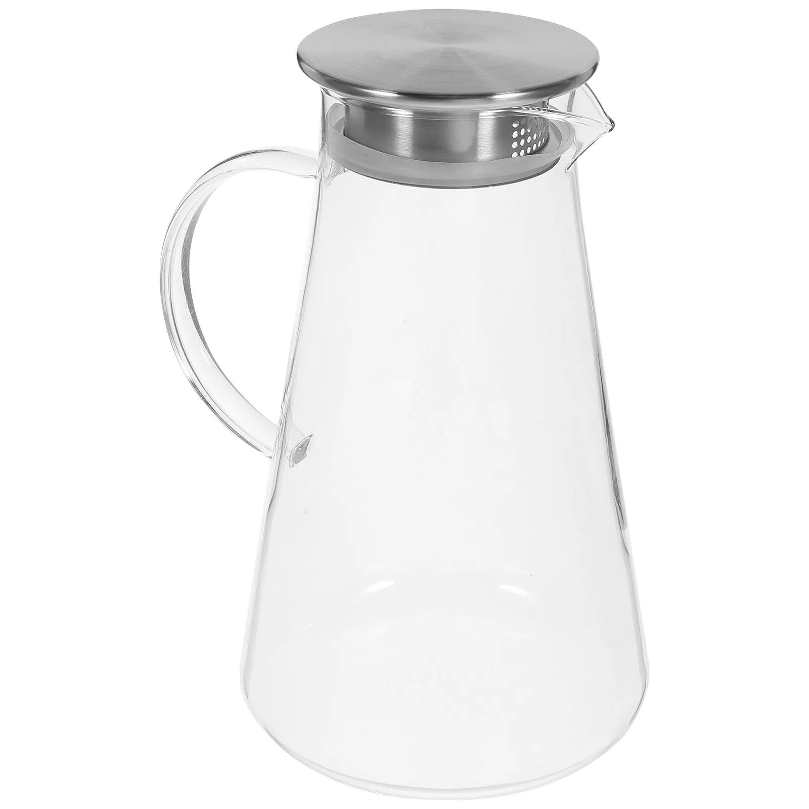 Explosion-Proof Glass Water Kettle Large Capacity Refreshing Drinking Water Pitcher Transparent Level View Sturdy Craftsmanship