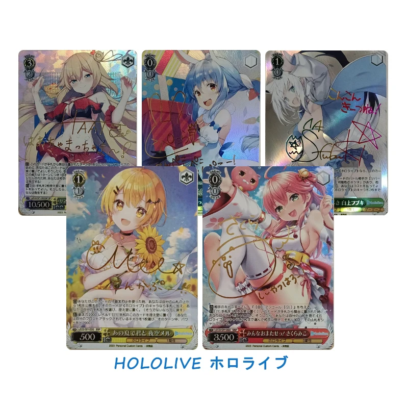 

Diy Домашнее Hololive App Tokino Sora Shirakami Fubuki Shirogane Noel Персонаж Золотой Знак Цветной Знак Коллекция Карты Игрушки Подарок