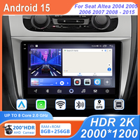 9''Android For Seat Altea 2004 2005 2006 2007 2008 - 2015 LHD Multimedia Carplay Auto Car Head Unit Player GPS Navigation Dash